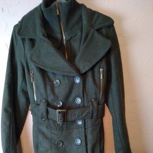 Ladies Green Large Coat